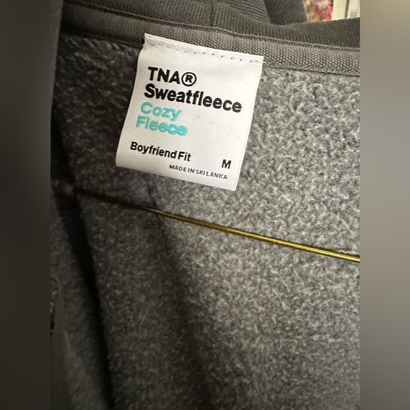 TNA Cozy Fleece Boyfriend Boxy Zip Hoodie - Picture 5 of 6